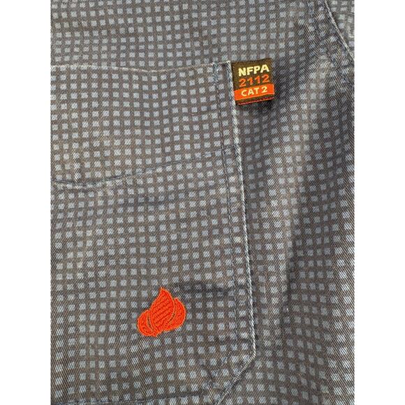 Forge FR Shirt Mens LG Cat2 NFPA Blue American Workwear - Picture 3 of 6